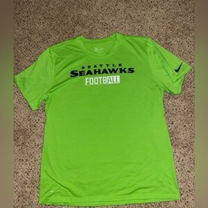 Seattle Seahawks Nike NFL Team Apparel Neon Green Dri-Fit Shirt Men’s XL